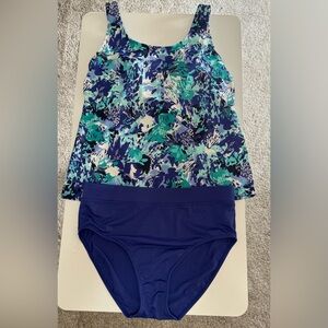 L.L. Bean Swim Bikini in Blue and Green - Tanks and bottom